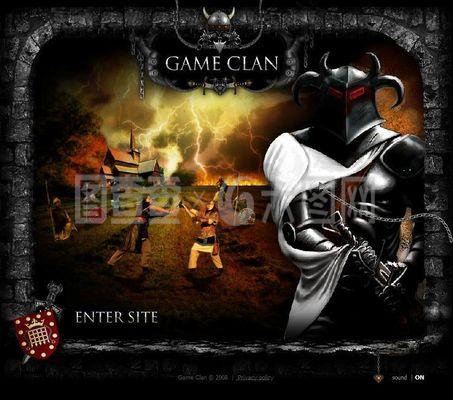 超酷游戲網頁動畫模板